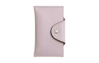 HERMES Evercolor Calfskin Card Holder Women's 09 Mauve Pale Dream Purple