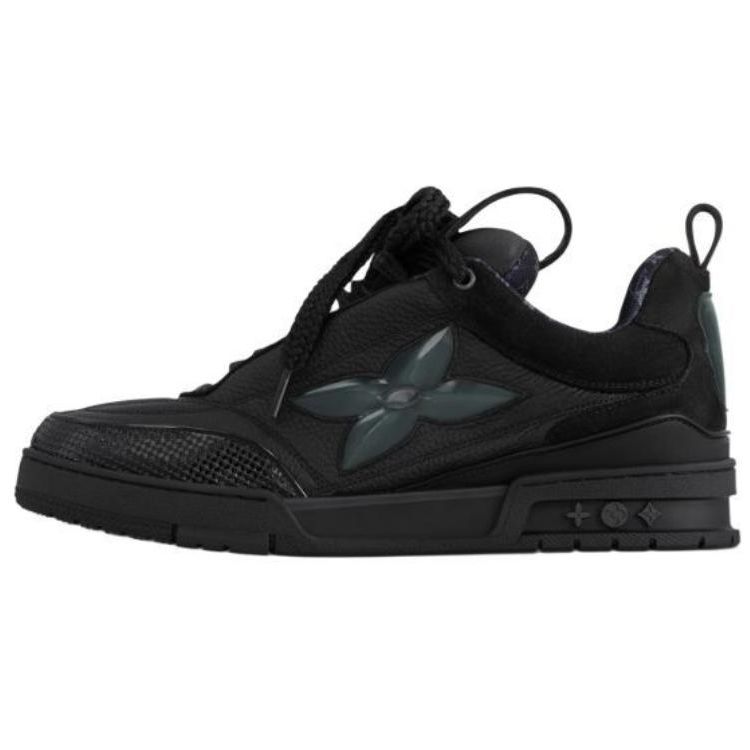 LOUIS VUITTON Skate Low-Top Skateboard Shoes Men's Black