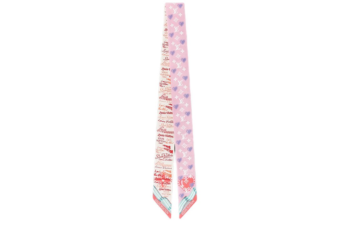 LOUIS VUITTON Silk Scarf Unisex Pink