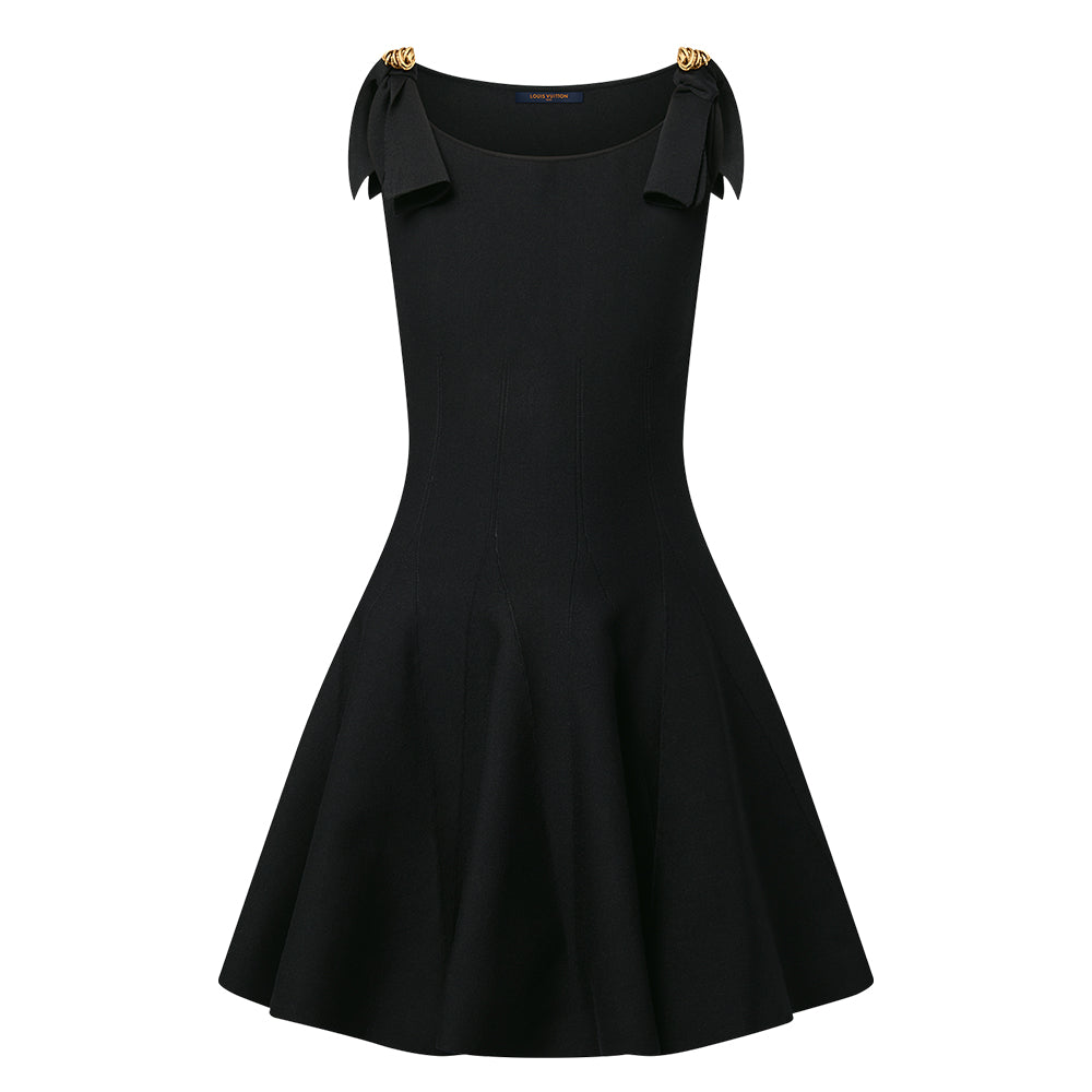 LOUIS VUITTON Button Detail Cocktail Dress
