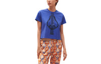 HERMES T-Shirt Women's Ultramarine Blue