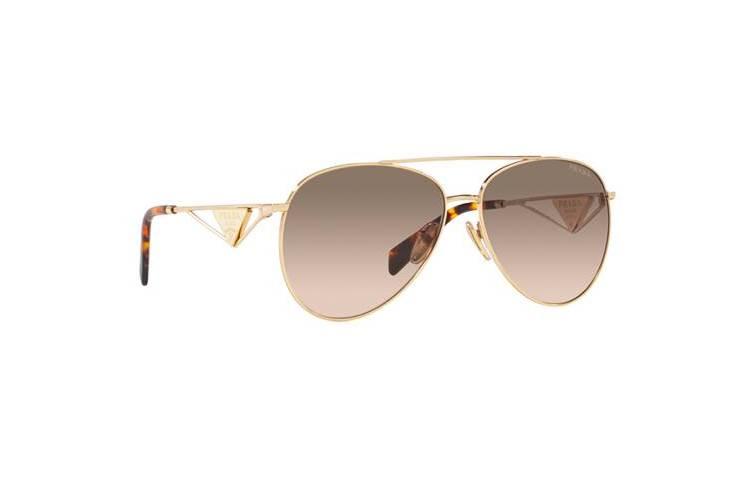 PRADA Aviator Sunglasses Women's Gold