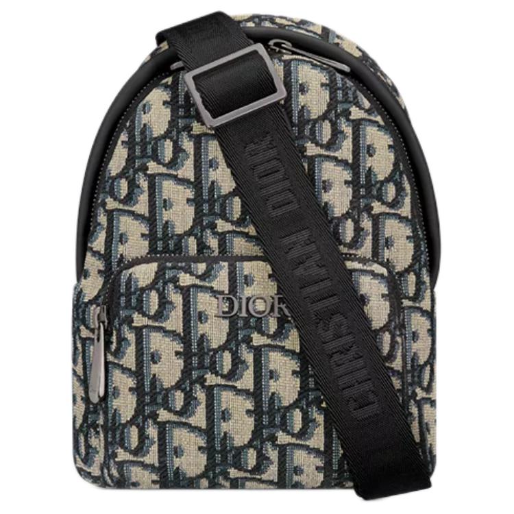 DIOR Cotton Shoulder Bag Mini Kids' Gray Green