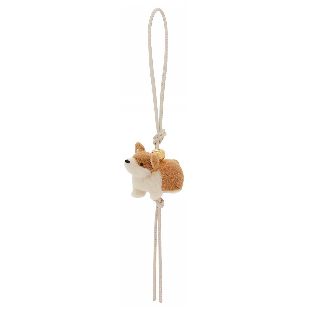 LOEWE Cow Leather Bag Strap Accessory Women's Soft White & Orange