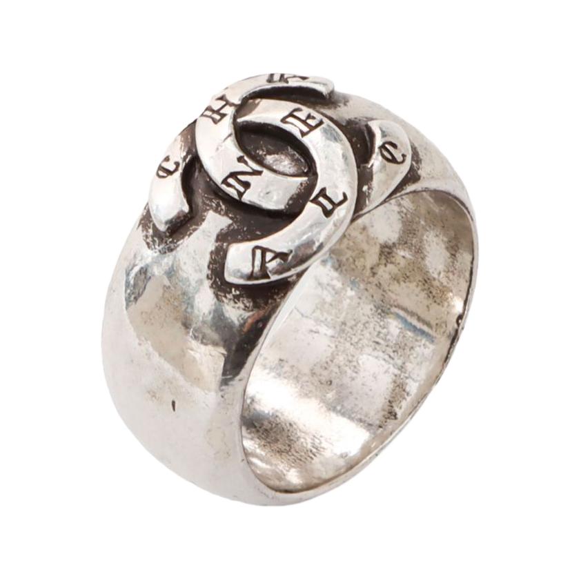 CHANEL 2000 Cc Silver plated Ring