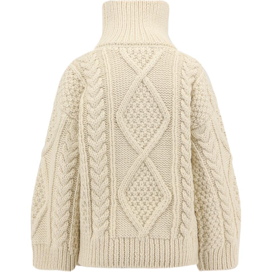 CELINE High Neck Sweater In Aran Alpaca Wool