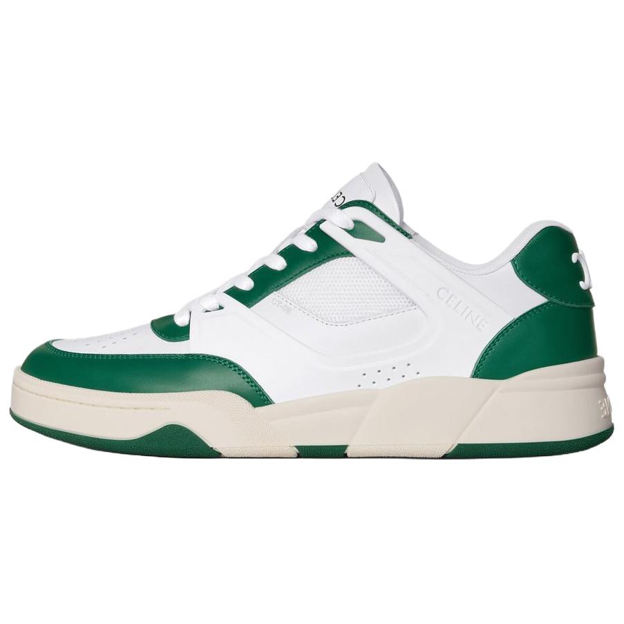 CELINE Trainer CT 09 Low Top Skateboard Shoes Men's White Green