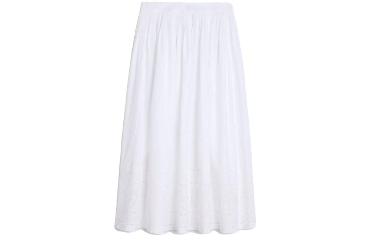 CELINE Casual Long Skirts Women's White