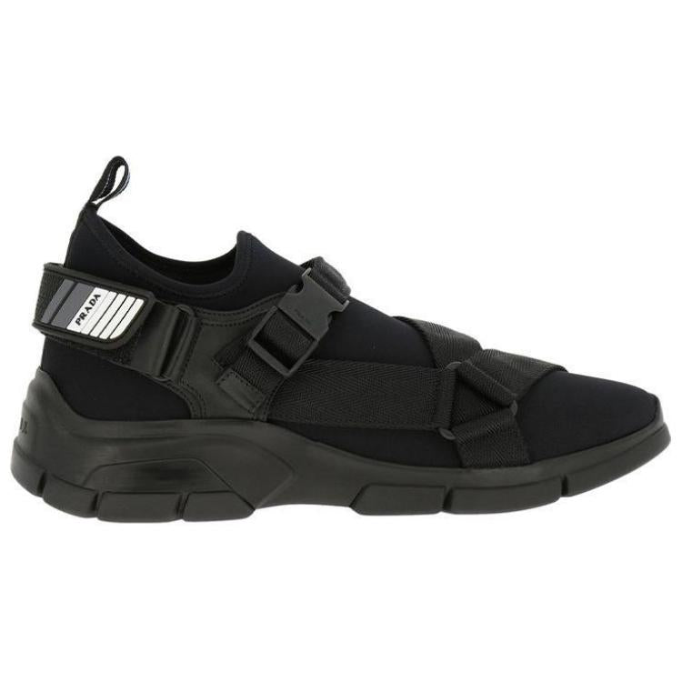 PRADA Cushioning Anti-Slip And Wear-Resistant Low-Top Casual Shoes Men's Black
