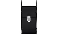 SAINT LAURENT Soft Calfskin Cell Phone Pouch Shoulder Bag Crossbody Bag Men's Black