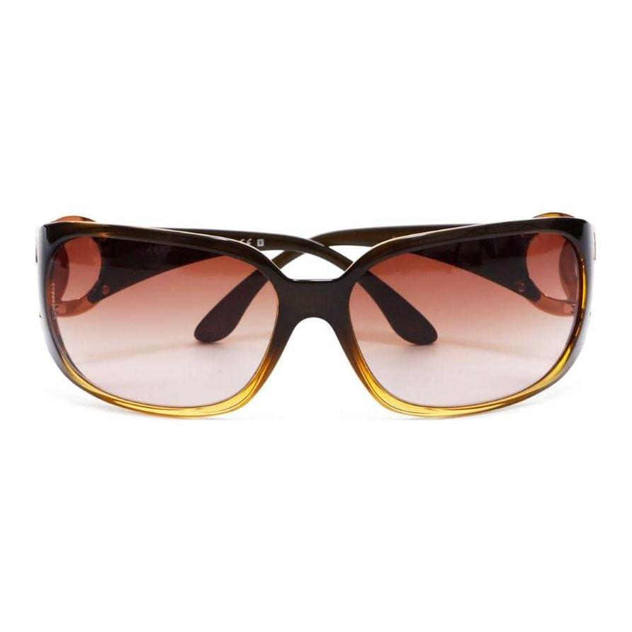 CHANEL 2000s CC-plaque Oversize Sunglasses
