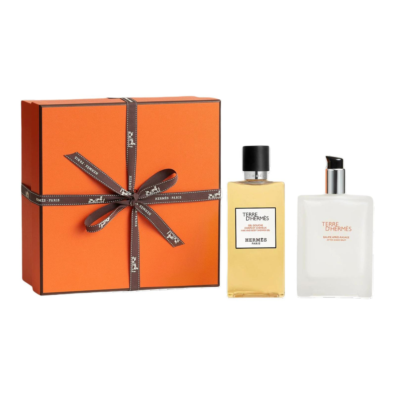 HERMES Earthy Shower Gel Men's After Shave Balm Gift Set Skincare Sets Cleaning Hydration 100ml+200ml