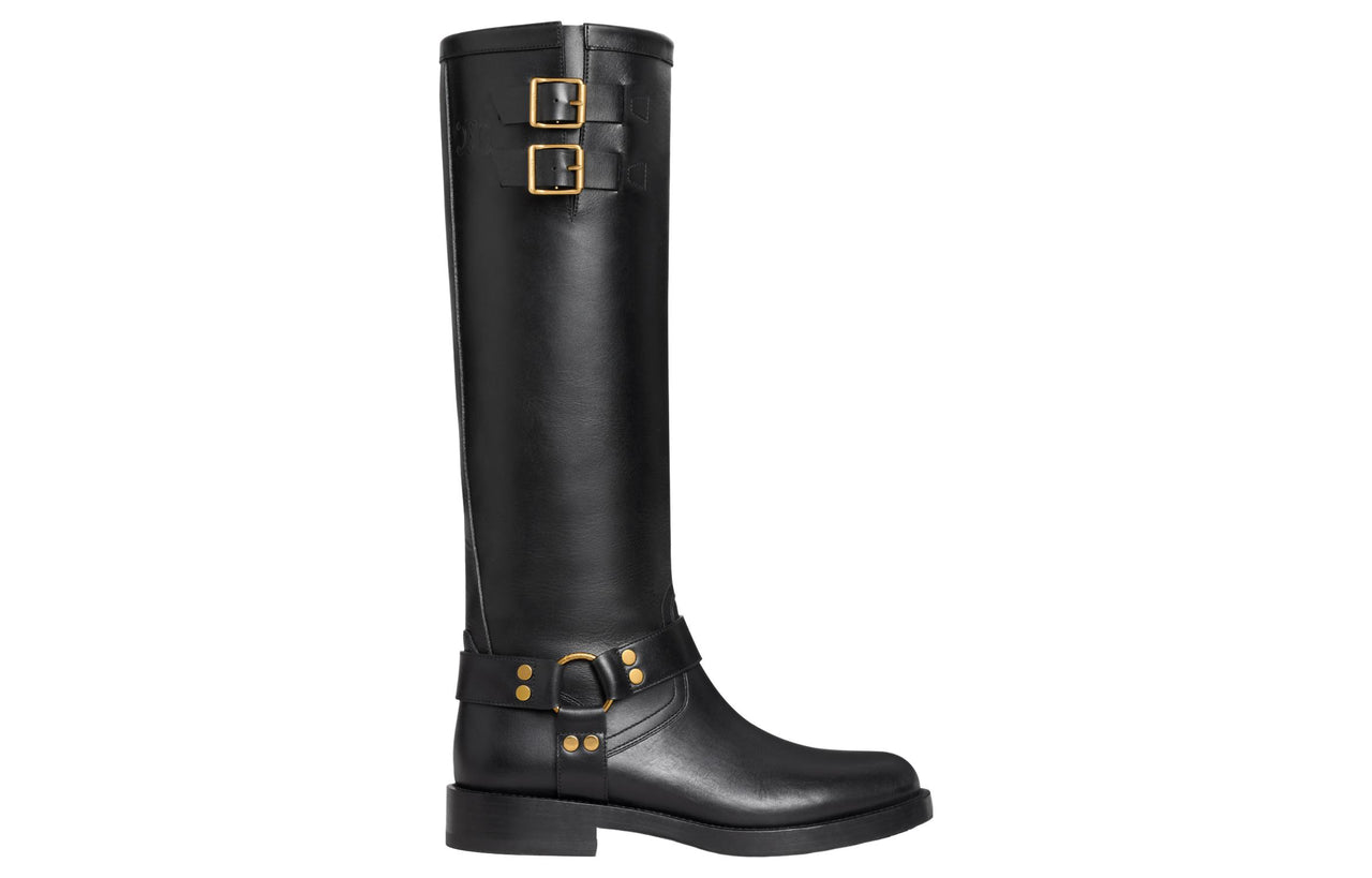 CELINE Knee-high Boots 3.5cm Women's Black