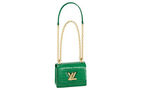 LOUIS VUITTON Twist Short Snouted Crocodile Leather Crossbody Bag Shoulder Bag Women's Emerald Green