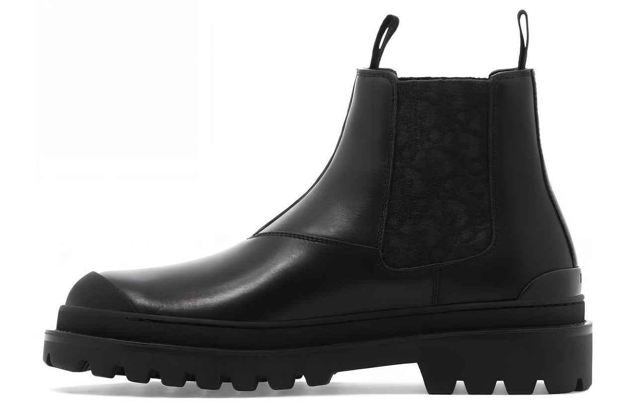 DIOR Explorer Short Chelsea Boots Men's Black