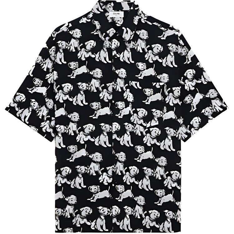 CELINE X AMY DORIAN Co branded Series SS22 Shirt Men's Black