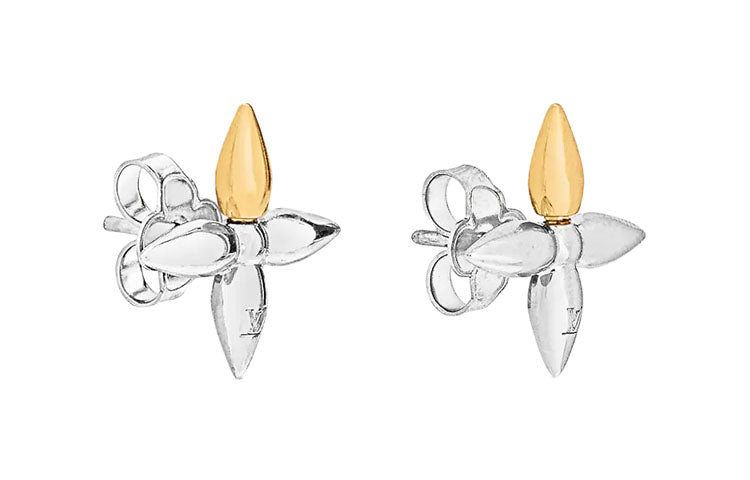LOUIS VUITTON Earrings Women's Silver/Gold