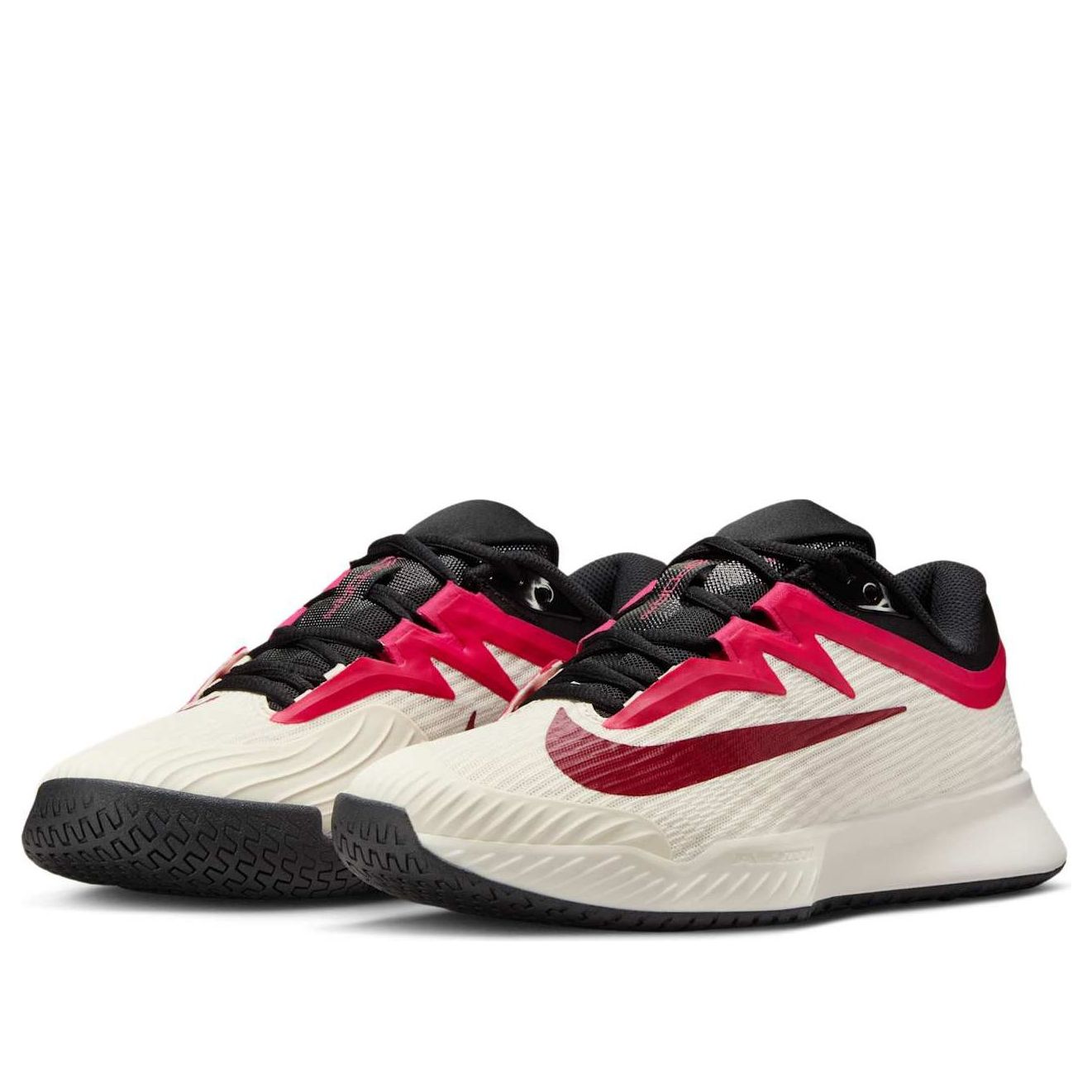 (WMNS) Nike Court Air Zoom Vapor Pro 3 HC 'Pale Ivory Sail Team Red Rush Pink' FZ2158-104