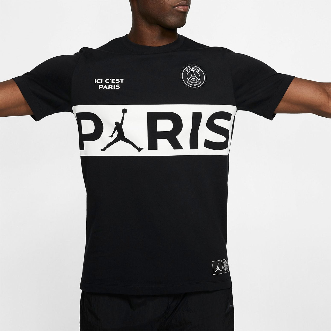 Air Jordan PSG Wordmark 'Black White' BQ8389-010