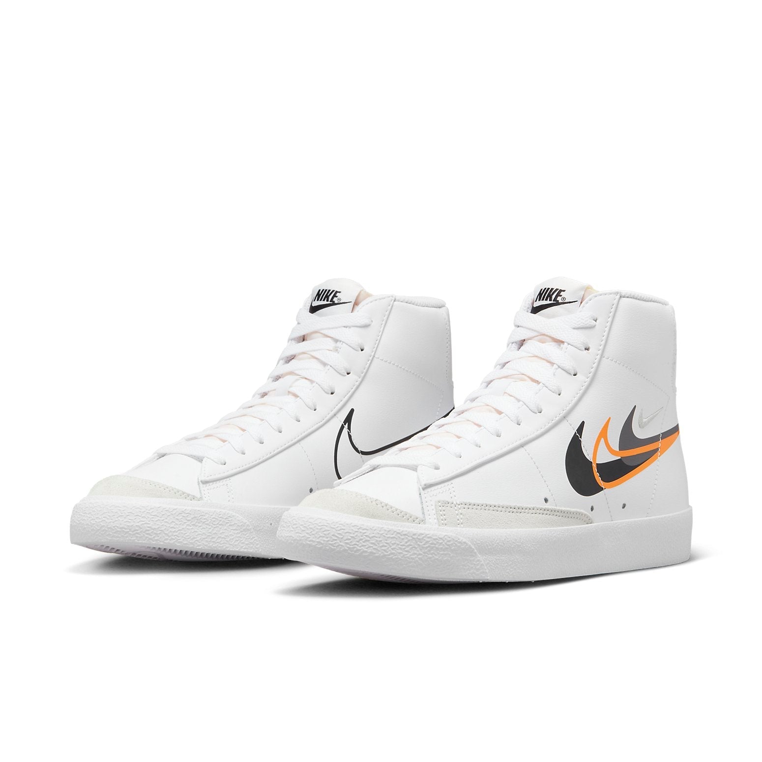 Nike Blazer Mid Next Nature 'Multi-Swoosh - White Bright Mandarin' FN7809-100