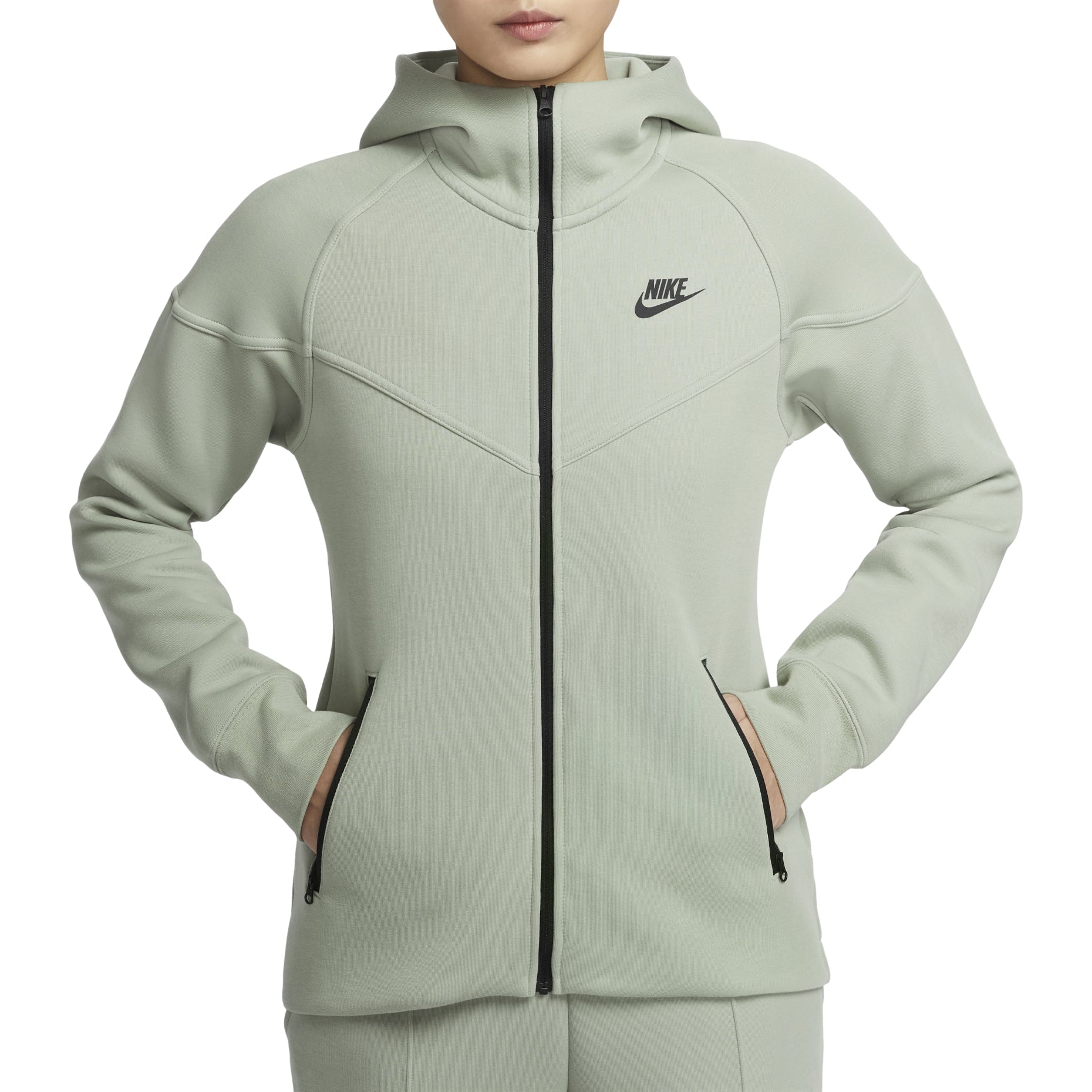 (WMNS) Nike Sportswear Tech Fleece Windrunner Full-Zip Hoodie Asia Sizing 'Jade Horizon' FB8339-370