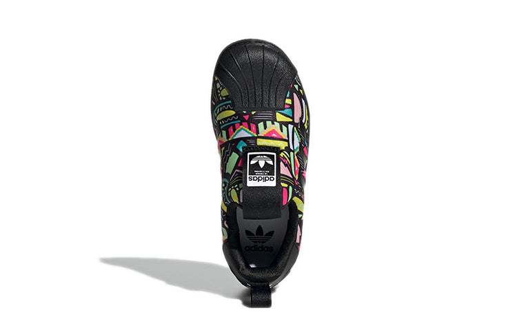 (PS) adidas originals Superstar 360 C Running Shoes Black/Yellow EE8386