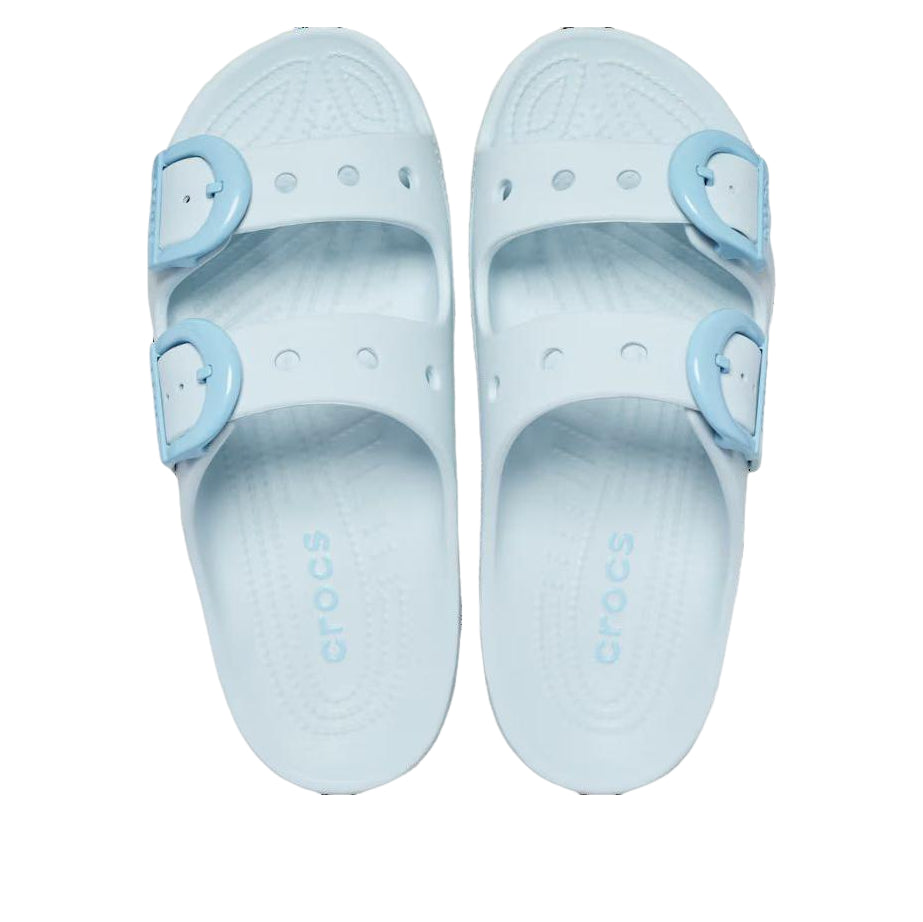 (WMNS) Crocs Saturday Enamel Buckle Sandal 'Vapor Ice' 212867-5EA