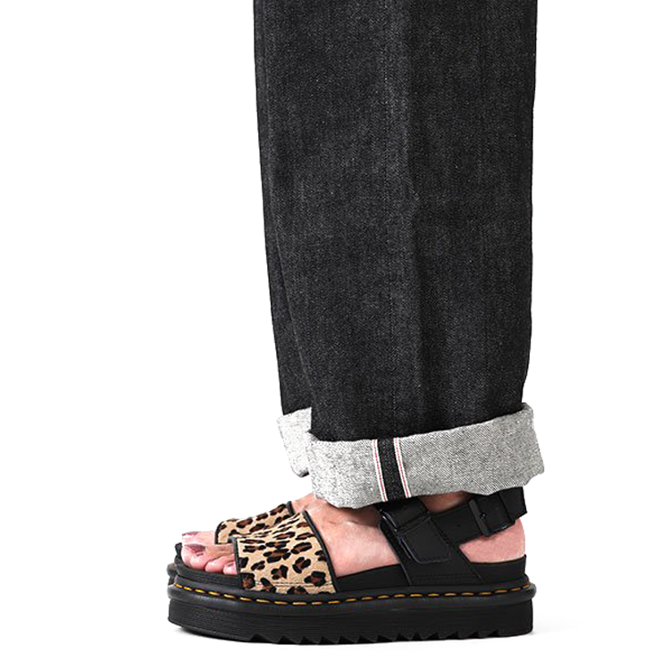 (WMNS) Dr. Martens Voss Animal Print Sandal Black 25586001