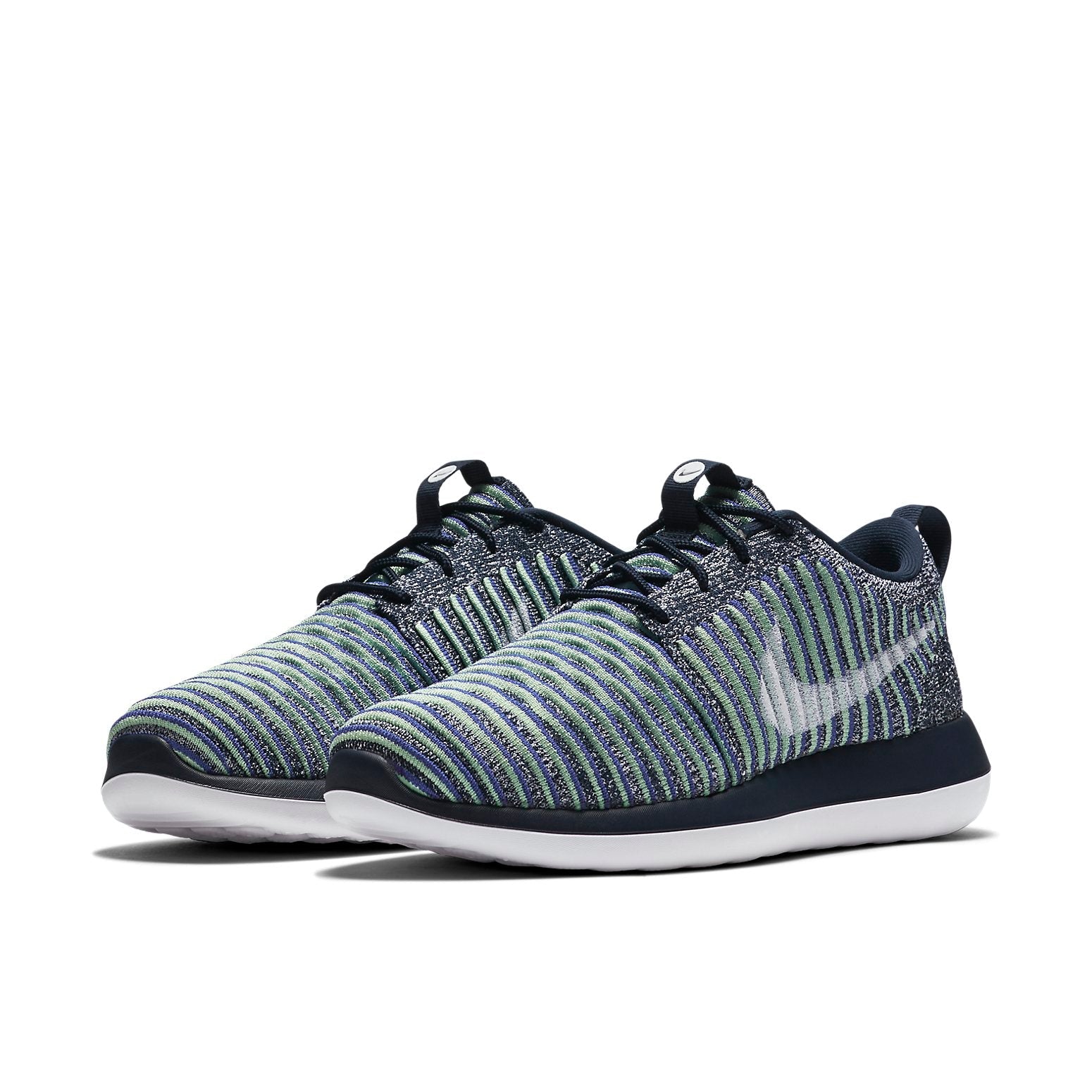 (WMNS) Nike Roshe Two Flyknit 'Collge Navy White-Binary Blue' 844929-401