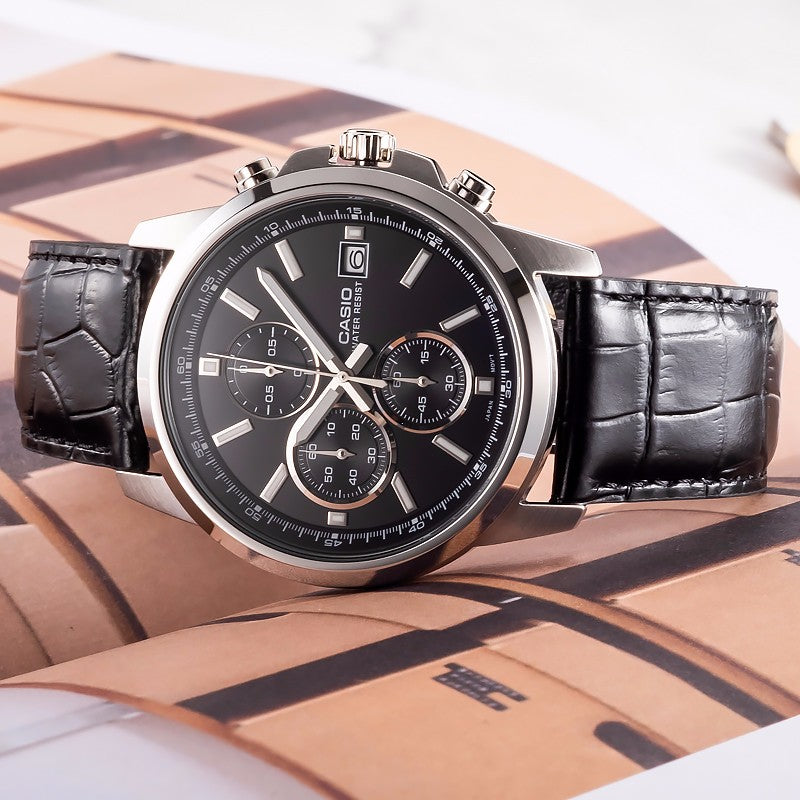 CASIO Edifice Waterproof Men Mens Black Analog MTH-5001L-1APR