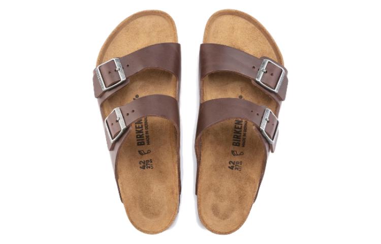 Birkenstock Arizona Grip Natural Leather 'Vintage Wood roast' 1023117