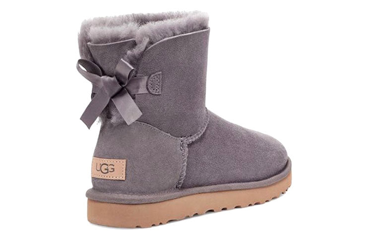 (WMNS) UGG Mini Bailey Bow II 2.0 'Purple Grey' 1016501-SHA