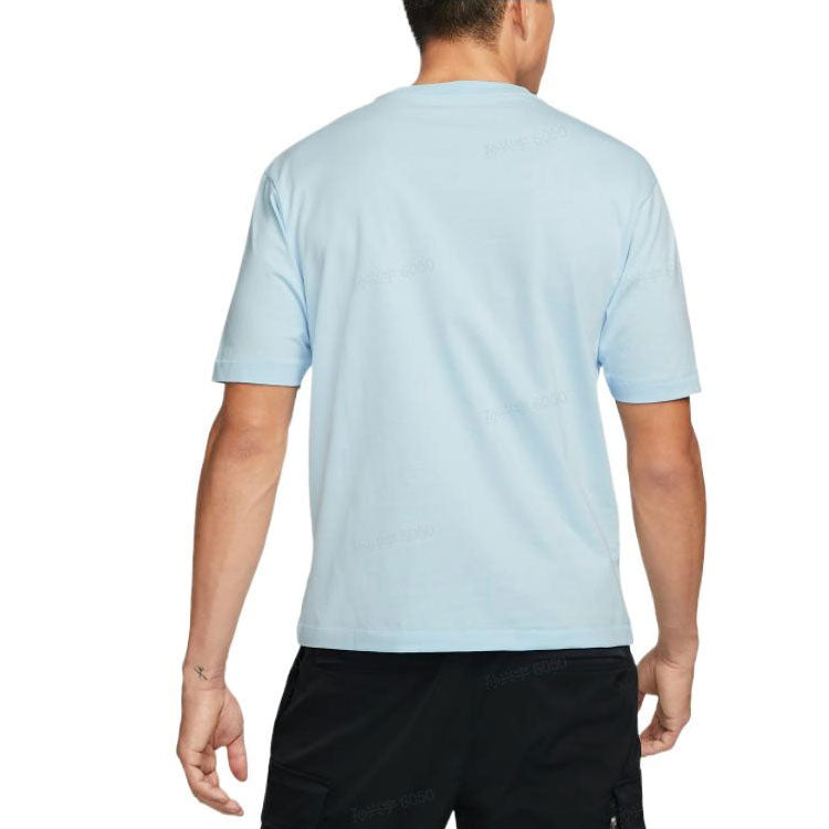 Air Jordan x Maison Chateau Rouge Crossover Retro Basketball Character Printing Short Sleeve Asia Edition Blue DO4091-447