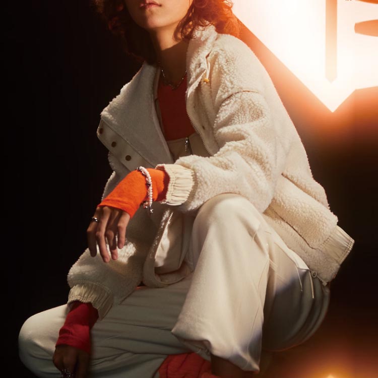 (WMNS) adidas Neo x Jujutsu Kaisen Fleece Jacket 'hite' HZ2420