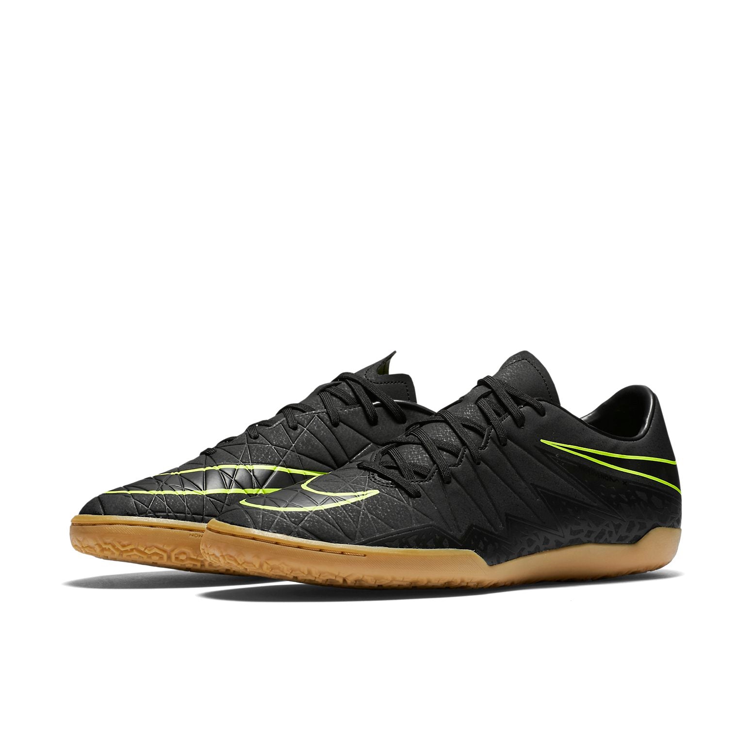 Nike HypervenomX Phelon 2 IC Indoor Court Soccer Cleats/Football Boots Black Green 749898-009