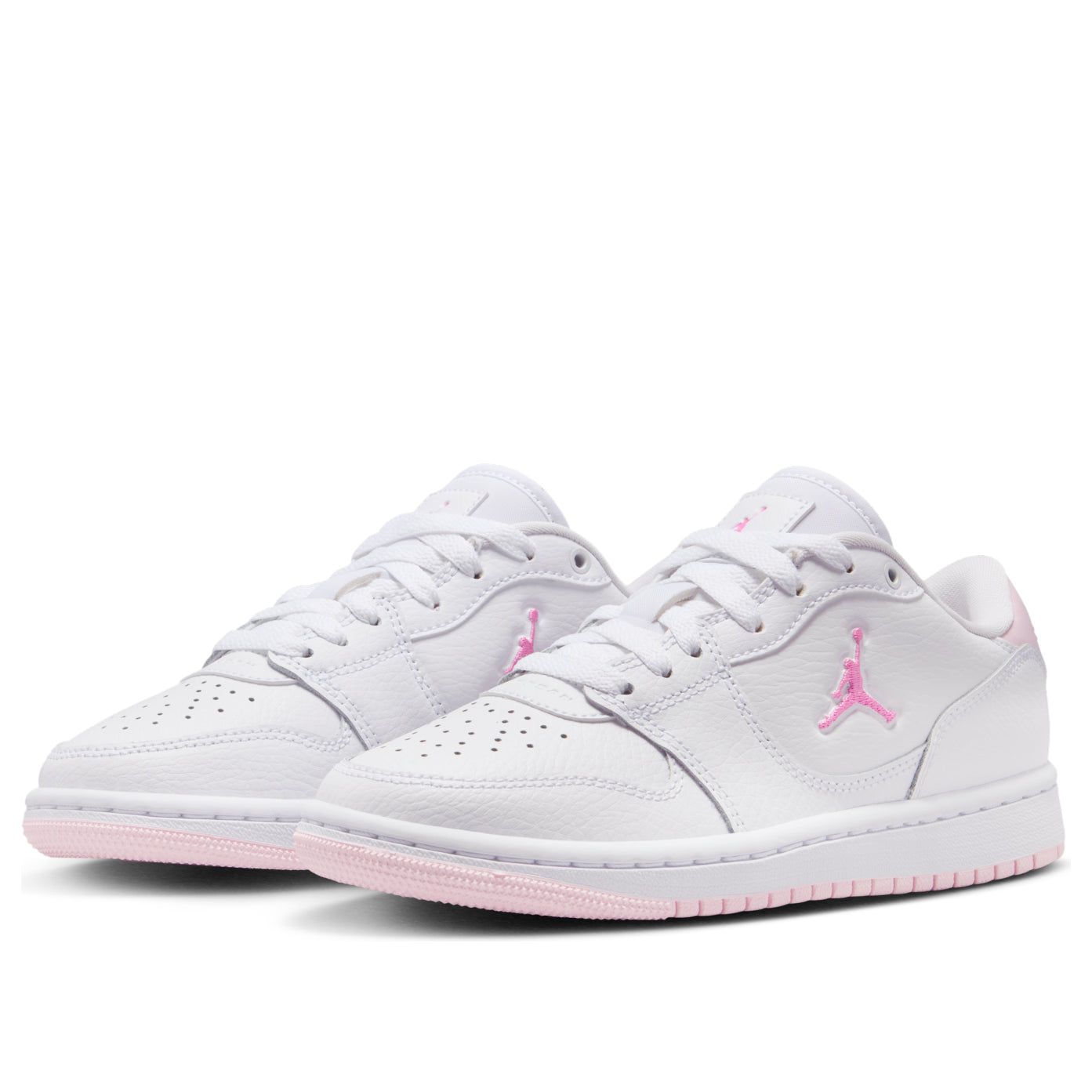 (GS) Air Jordan Court Connect Low 'White Pink Foam' IQ6016-101