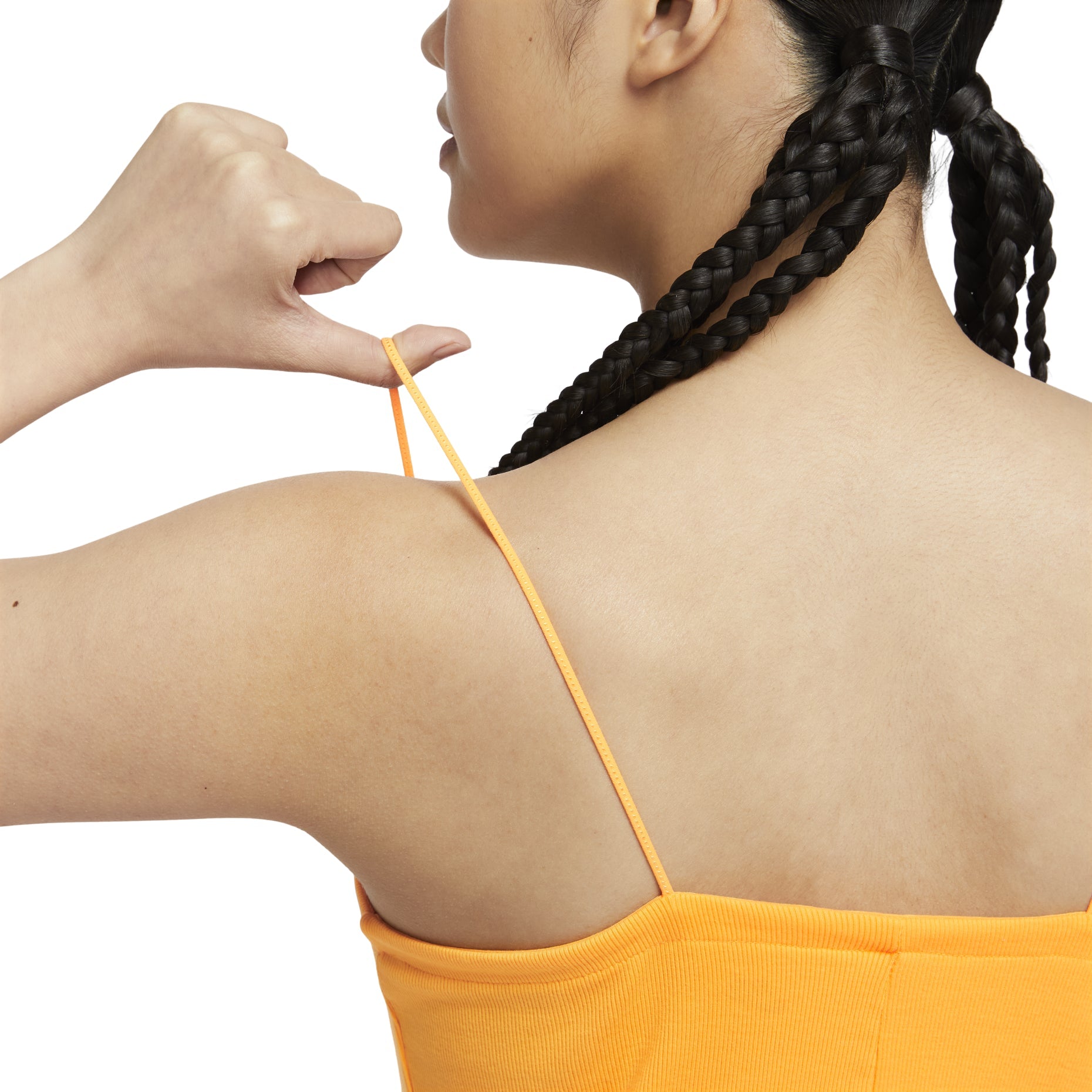 (WMNS) Nike Sportswear Chill Knit Tight Mini-Rib Cami Dress 'Yellow' FN4158-717