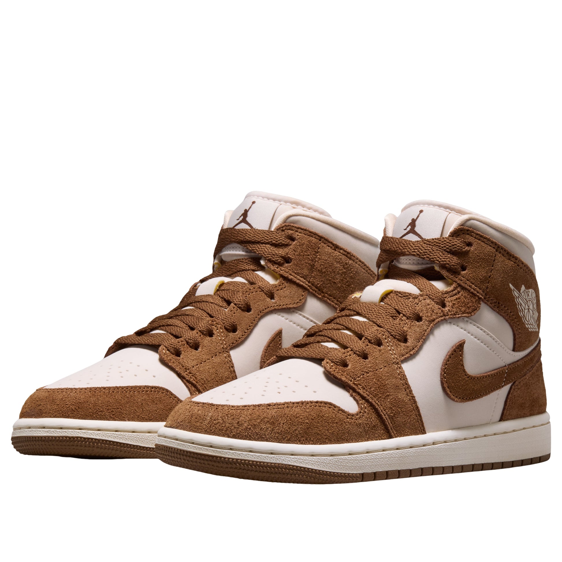 (WMNS) Air Jordan 1 Mid 'Light British Tan Choke' BQ6472-203