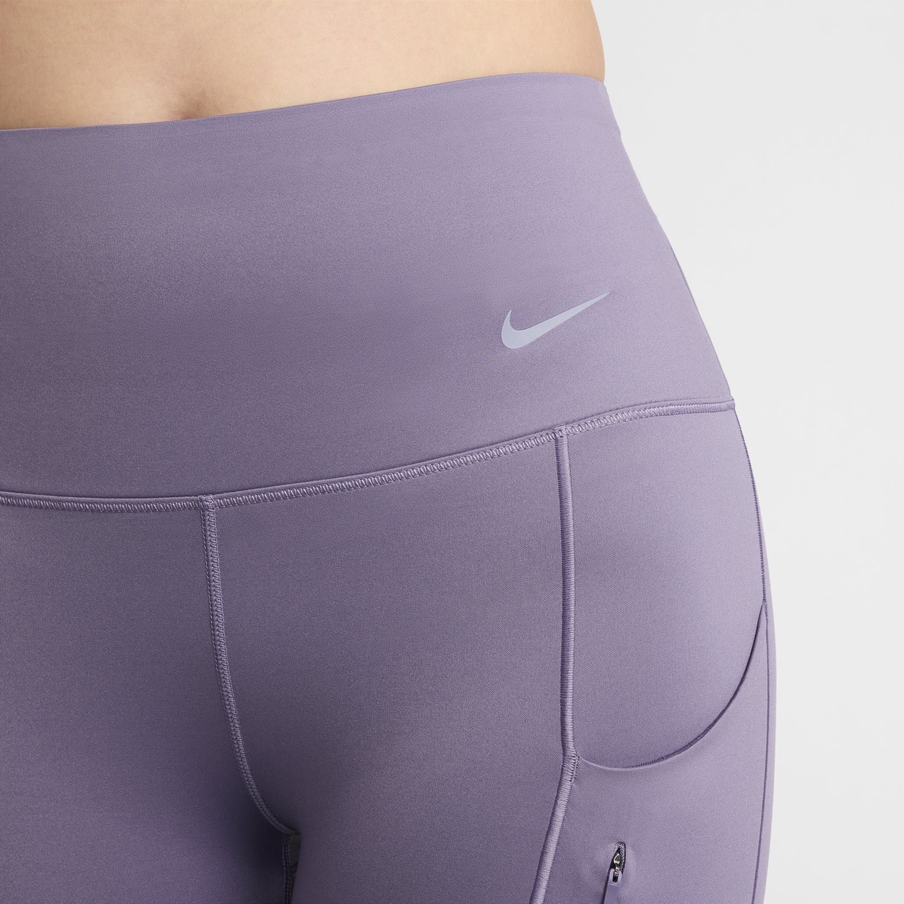 (WMNS) Nike Go Firm-Support High-Waisted 7/8 Leggings with Pockets Asia Sizing 'Purple' DQ5640-509