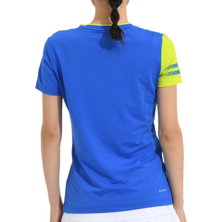 (WMNS) Li-Ning Badminton Series Quick Dry Training Tournament Short Sleeve T-Shirt 'Crystal Blue' AAYS072-3