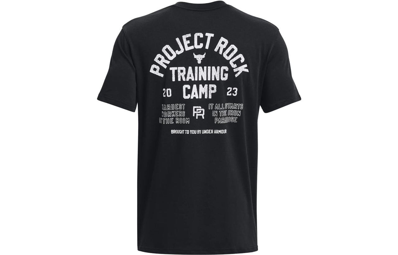 Under Armour Project Rock Training Heavyweight Short Sleeve T-shirt 'Black' 1379114-001