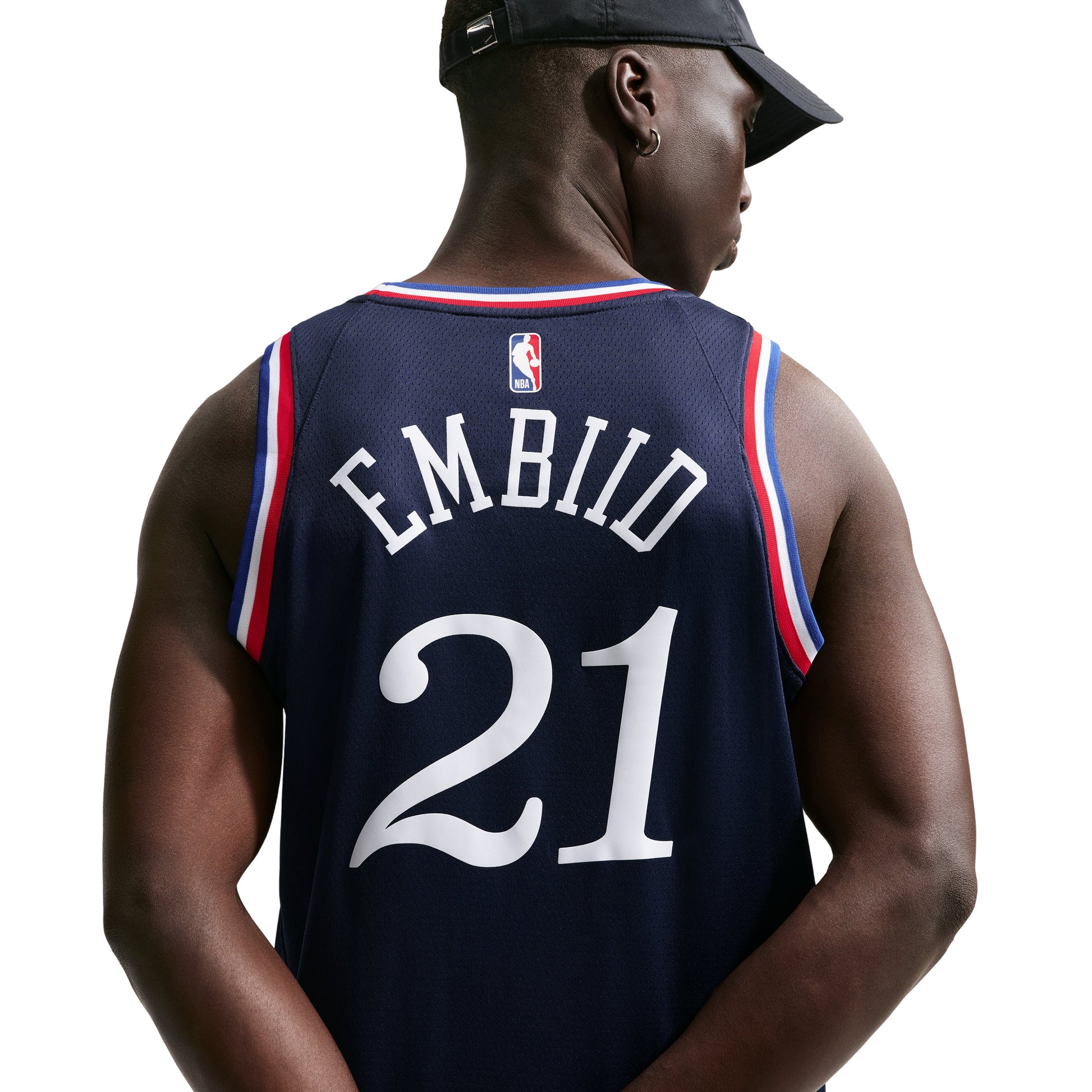 Nike NBA Joel Embiid Philadelphia 76ers City Edition Swingman Jersey 'College Navy' HM5992-420