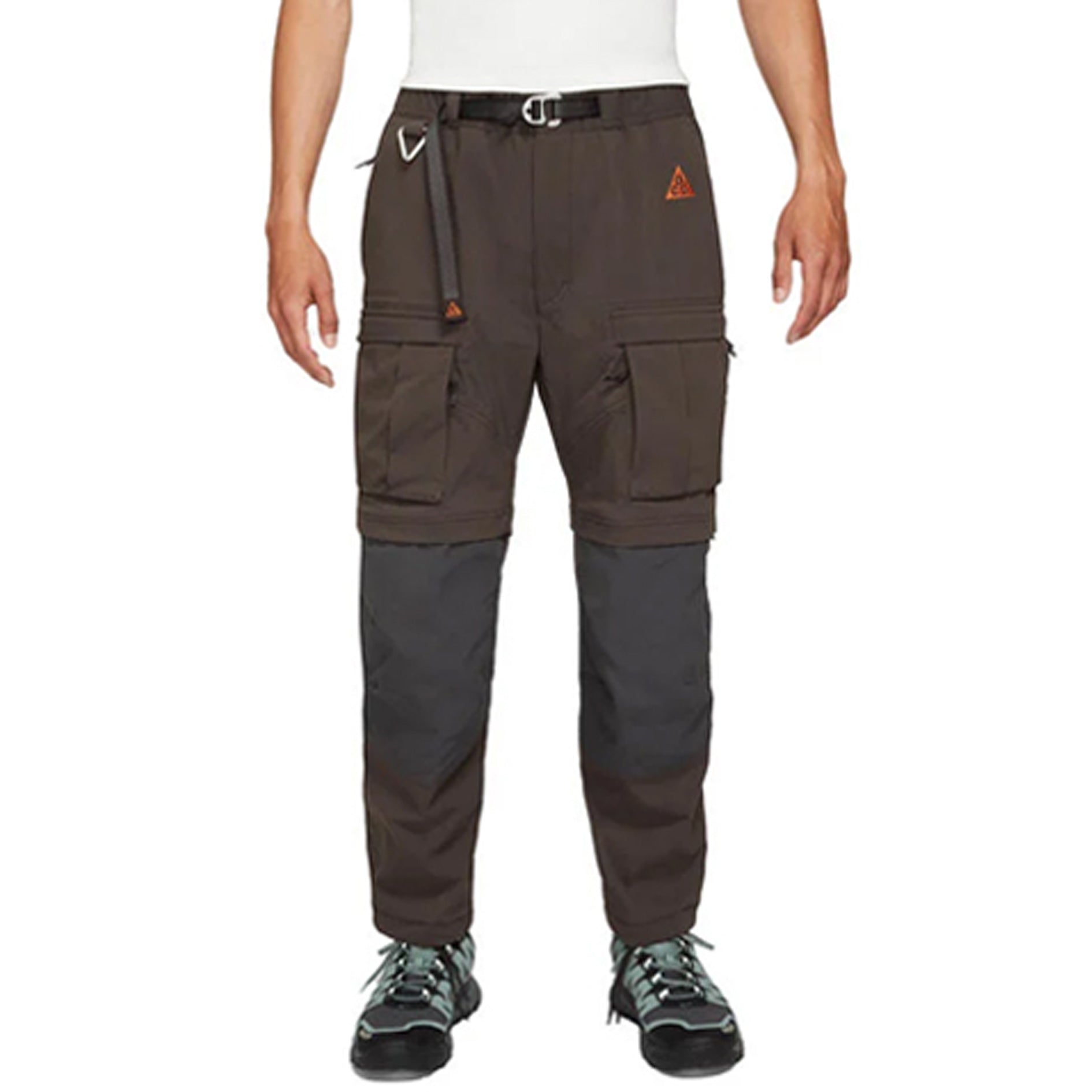 Men's Nike ACG 2 In 1 Waterproof Functional Multiple Pockets Casual Bundle Feet Long Pants/Trousers Brown CV0655-220