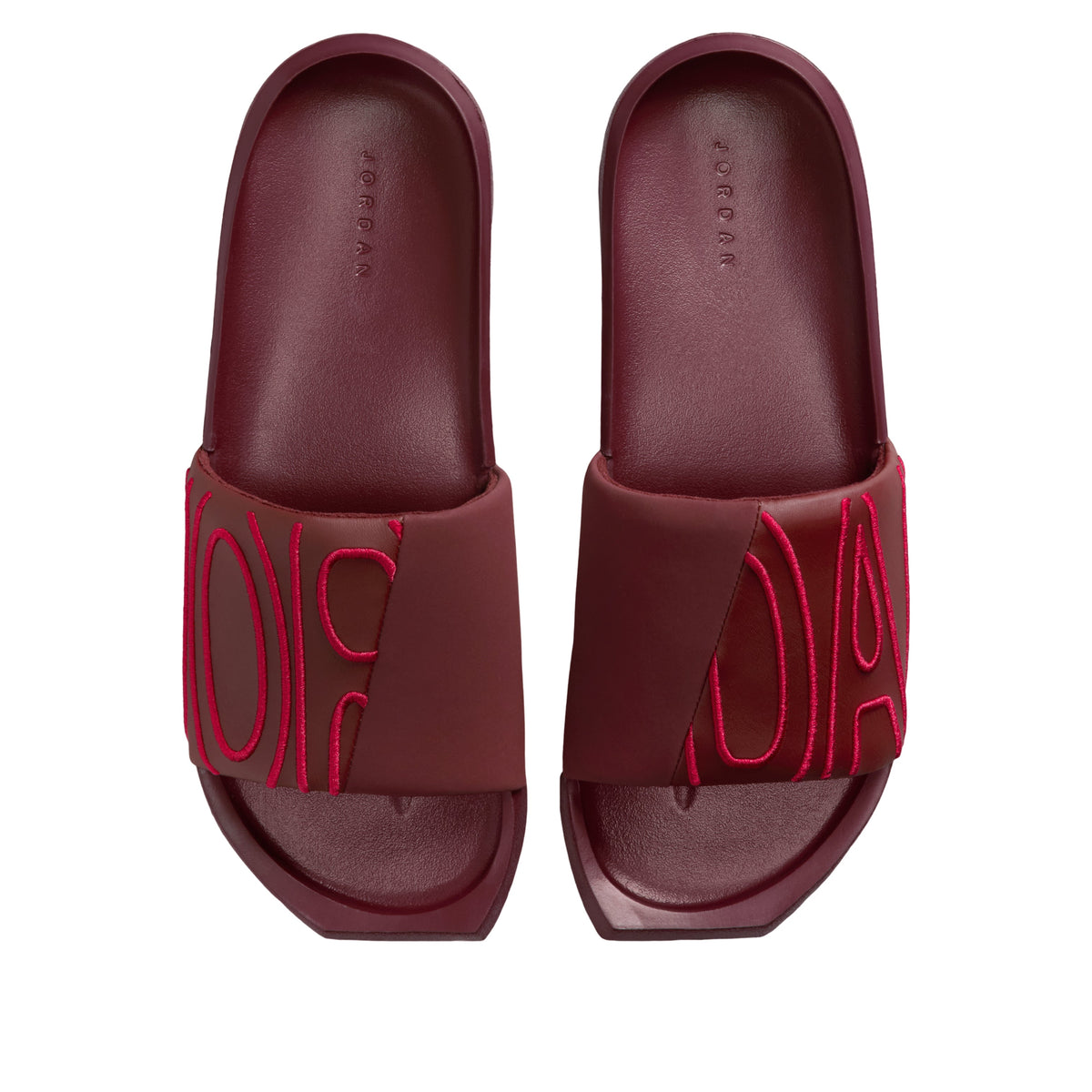(WMNS) Air Jordan NOLA Slide 'Dark Team Red Hibiscus'  CZ8027-603