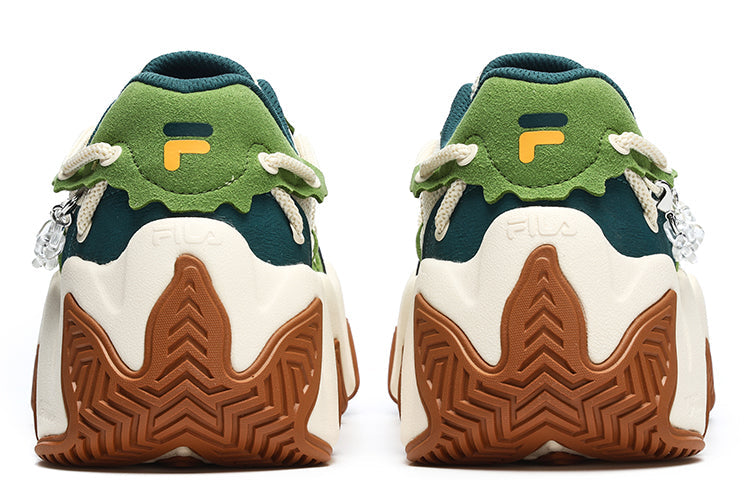 (WMNS) FILA FUSION Fashion Daddy Shoes 'Green White' T12W241303FMP