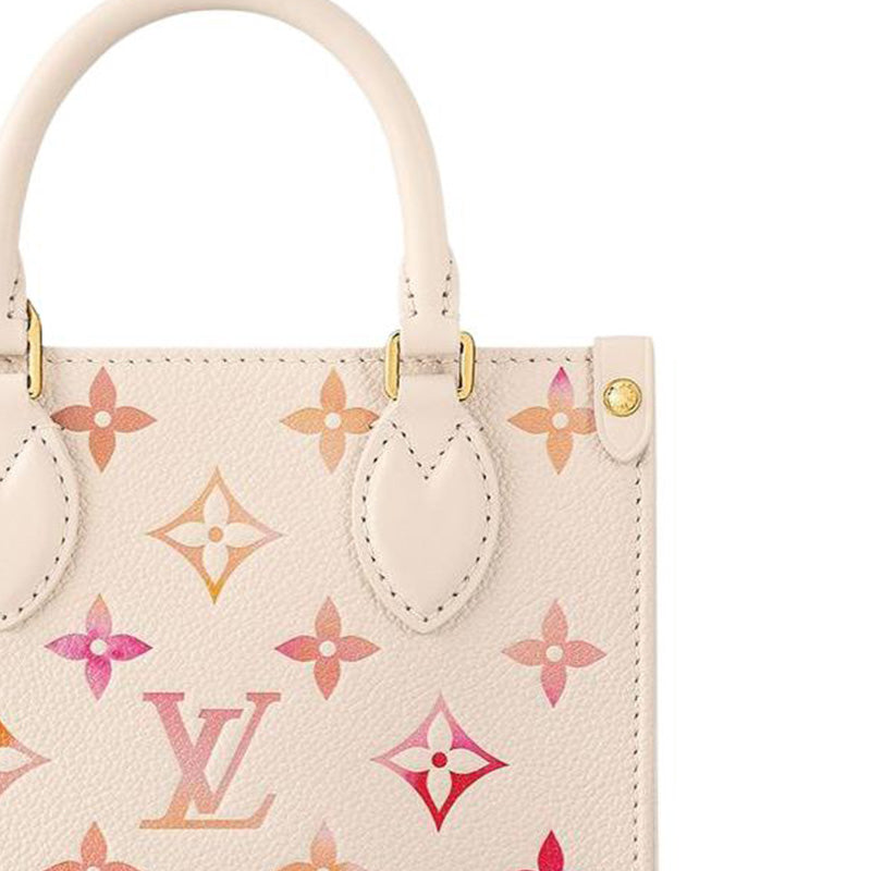 (WMNS) LOUIS VUITTON OnTheGo BB Monogram Empreinte Handbag 'Sunrise Aquarelle' M47115