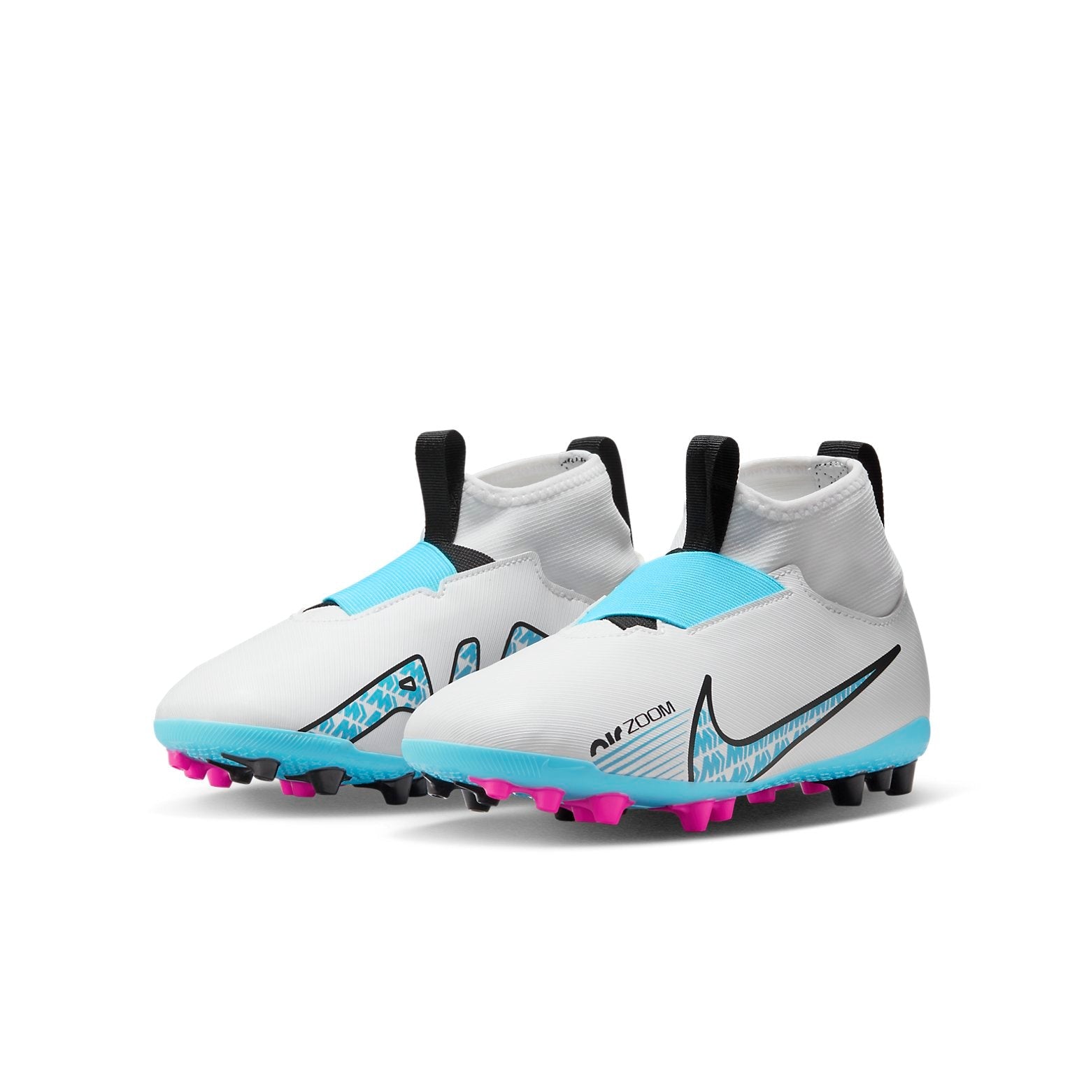 (GS) Nike Mercurial Superfly 9 JR Mercurial Zoom 15 Academy AG 'White Blue' DJ5613-146