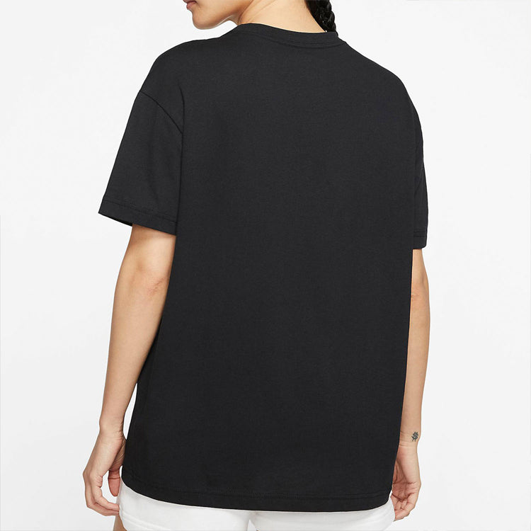 (WMNS) Nike Sportswear Boyfriend fit Short Sleeve t Black CT8927-010