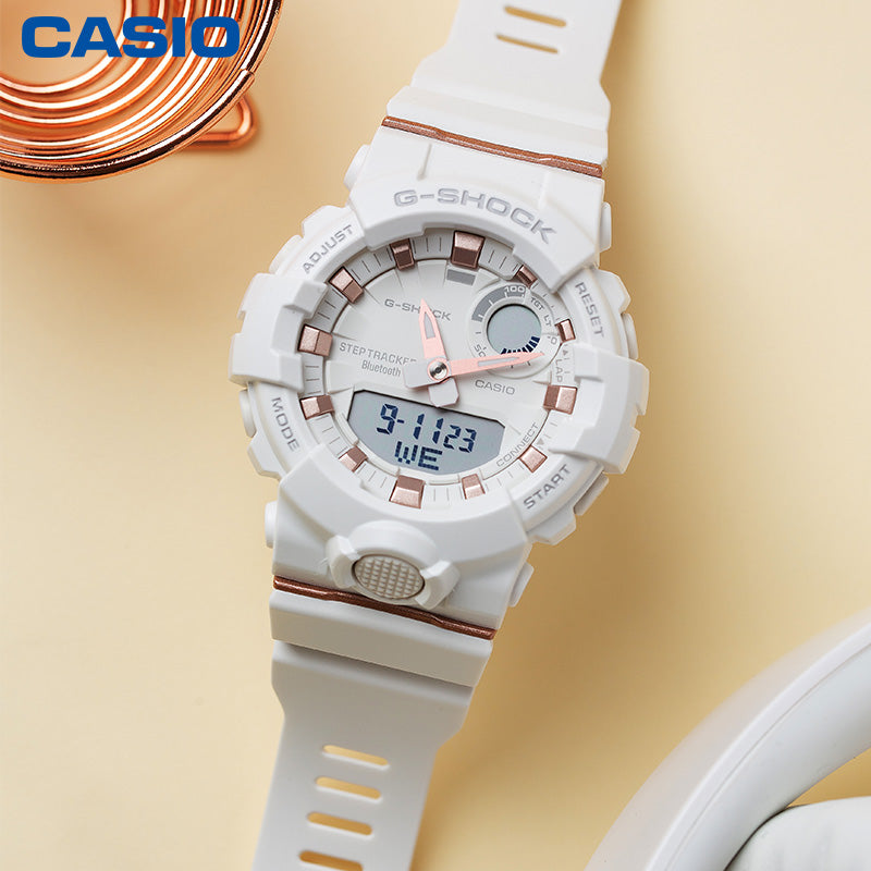 CASIO G-Shock Analog-Digital 'White' GAX-100A-7APR+GMA-B800-7APR