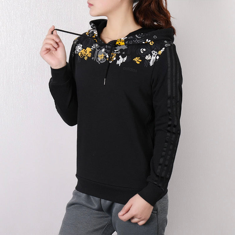 (WMNS) adidas neo Casual Sports Pullover Black DW7792